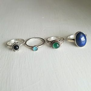 Sterling Silver Ring Set